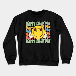 Field Day Vibes For Teacher Kids Happy Field Day 2024 Crewneck Sweatshirt